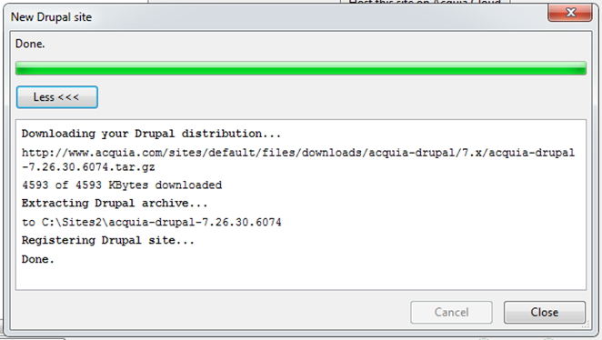 New Drupal site
