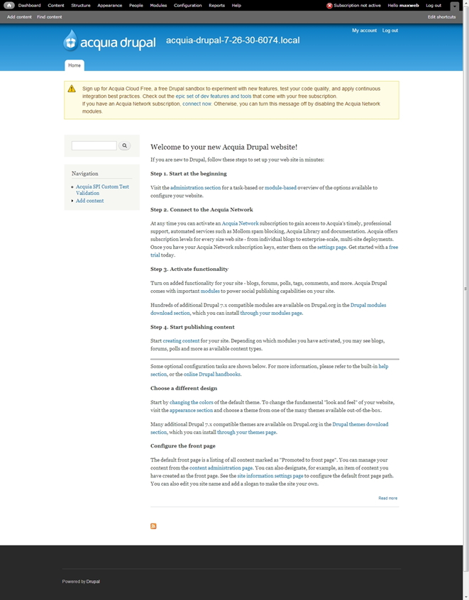 Знакомство и установка Acquia Dev Desktop 2 Beta